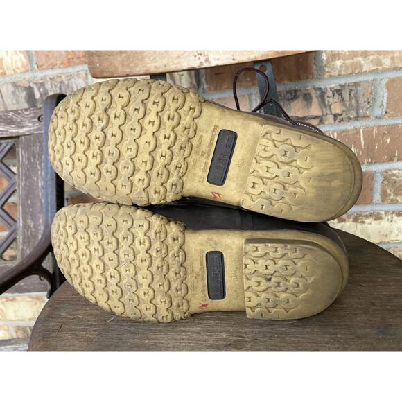 Size 7 M L.L Bean Shearling Lined Leather Winter Snow Boots - Picture 4 of 4